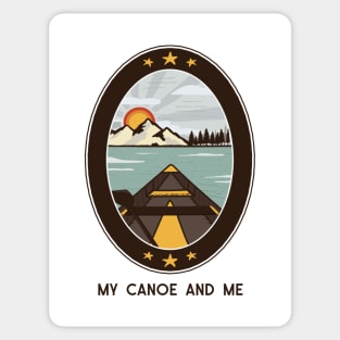 My Canoe and Me Sticker
